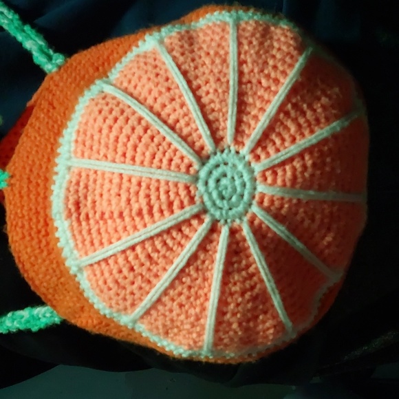 Handmade XL Reverseable Citrus Shopping Bag - Picture 3 of 6